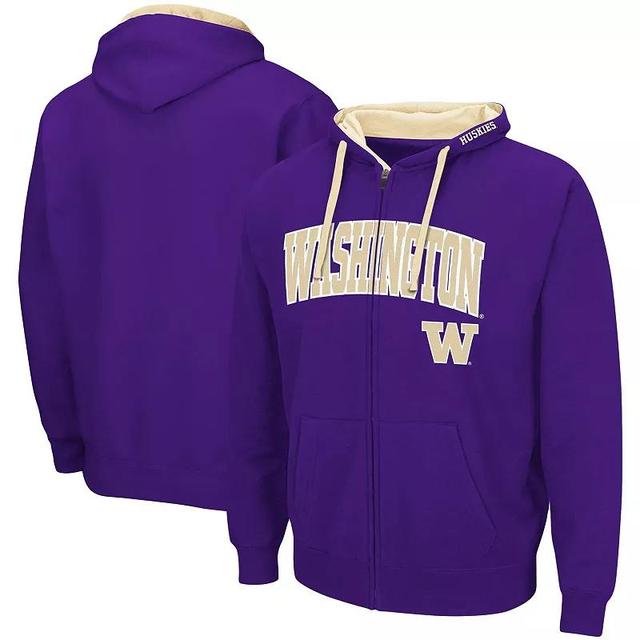 Mens Colosseum Washington Huskies Big & Tall Full-Zip Hoodie Product Image