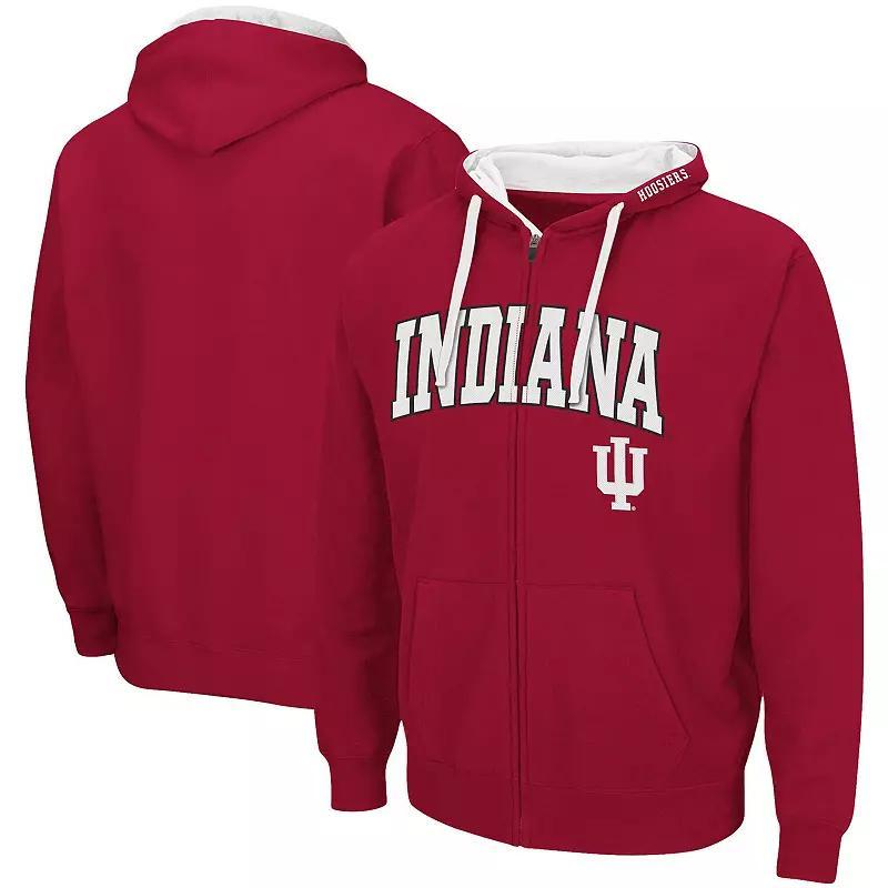 Mens Cardinal Indiana Hoosiers Big and Tall Full-Zip Hoodie Product Image