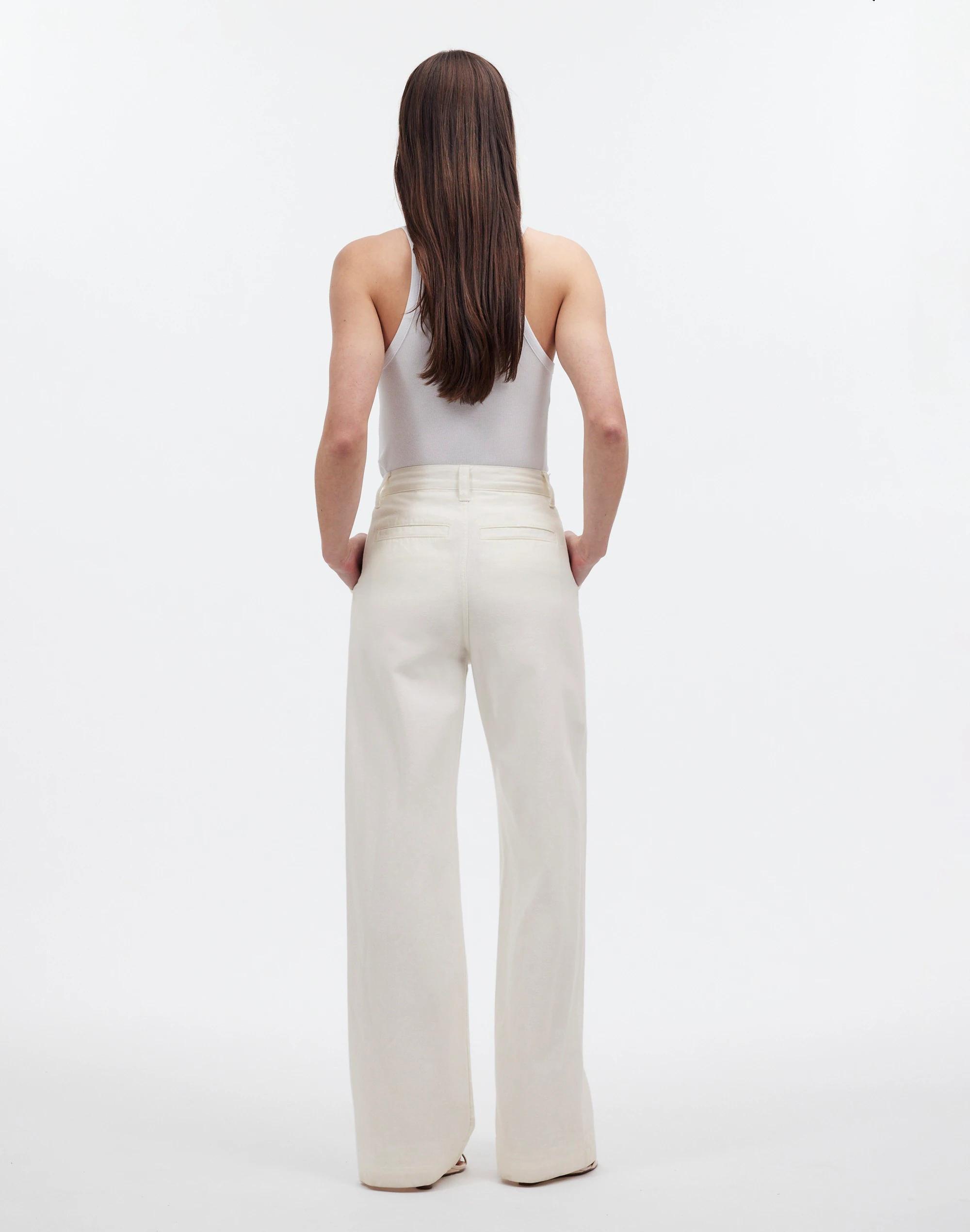 The Harlow Wide-Leg Jean in Tile White: Airy Denim Edition Product Image