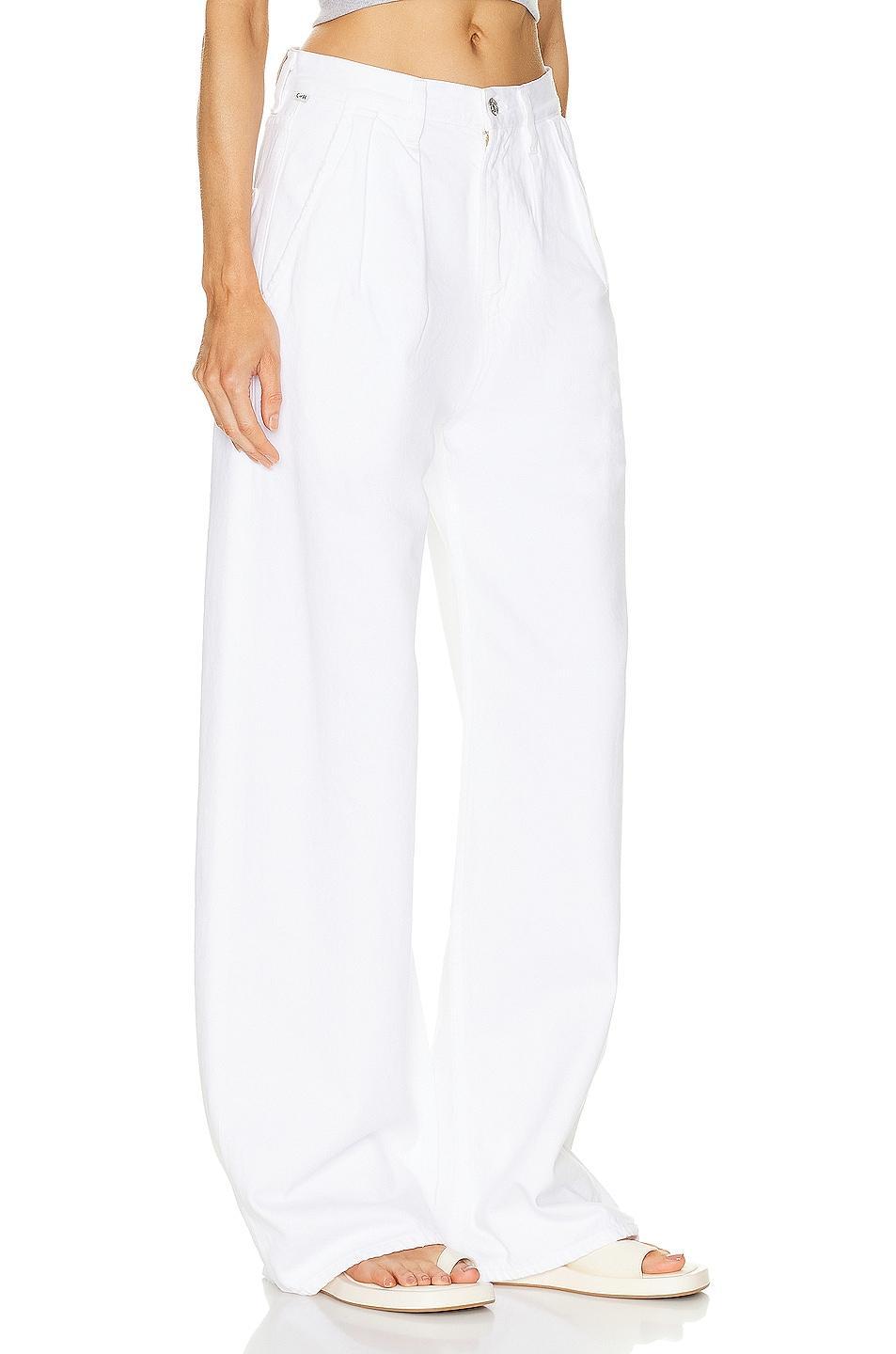 Citizens of Humanity Maritzy Pleated High Waist Wide Leg Organic Cotton Trouser Jeans Product Image