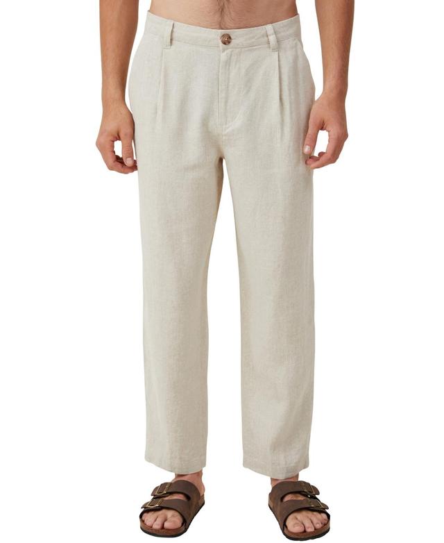 Cotton On Mens Linen Pleat Pants Product Image