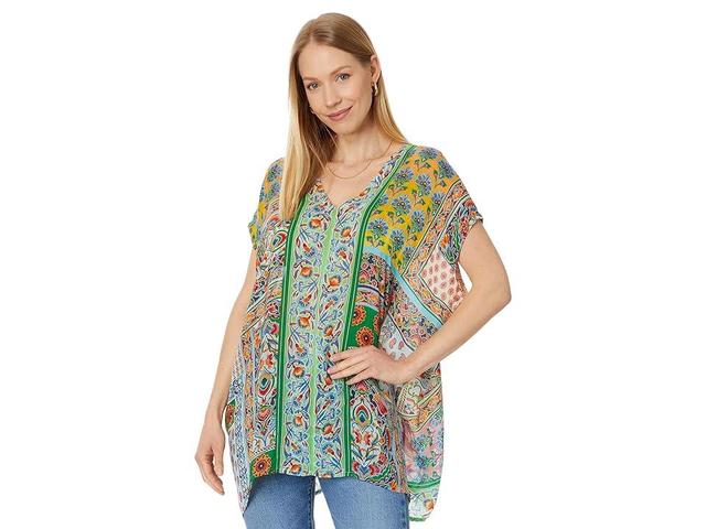 Johnny Was Diskana Alexandra Blouse (Multicolor) Women's Clothing Product Image