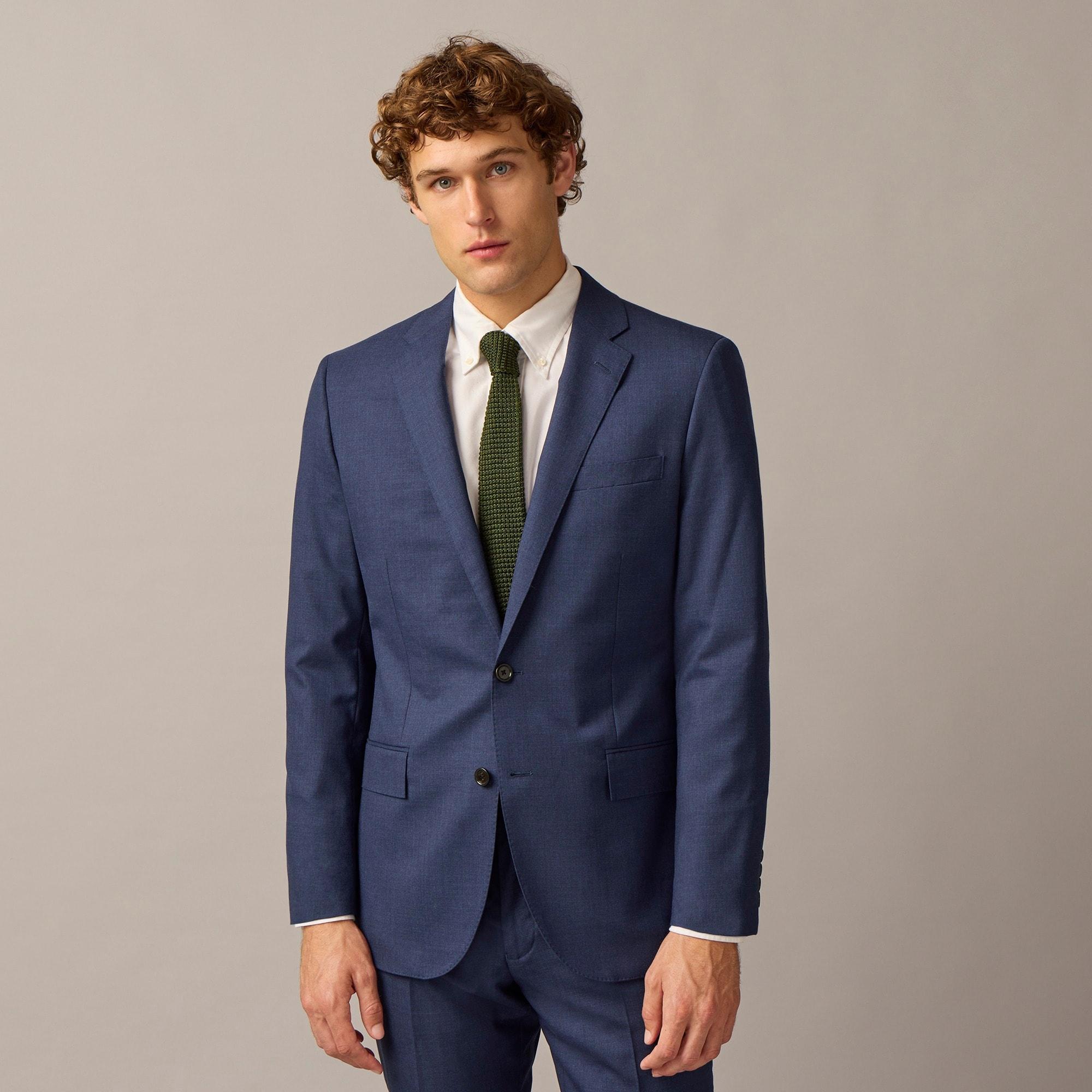 Ludlow Slim-fit suit jacket with double vent in Italian wool Product Image