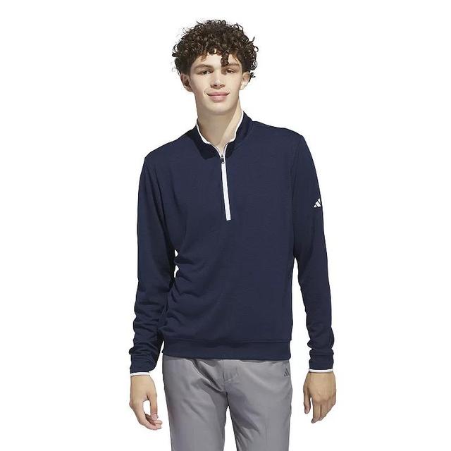 Mens adidas Lightweight Half-Zip Golf Top Collegiate Blue Product Image