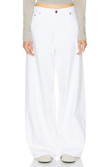 Haikure Bethany Twill Pant in White Product Image