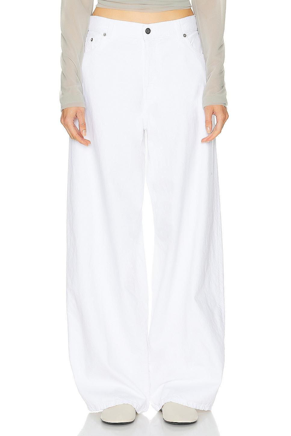 Haikure Bethany Twill Pant in White Product Image