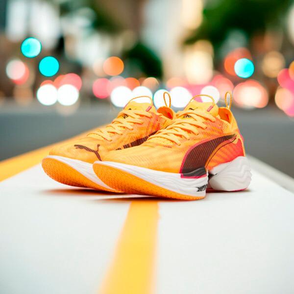 PUMA FAST-R NITROâ¢ Elite 2 Women's Running Shoes in Sun Stream/Sunset Glow/White Product Image