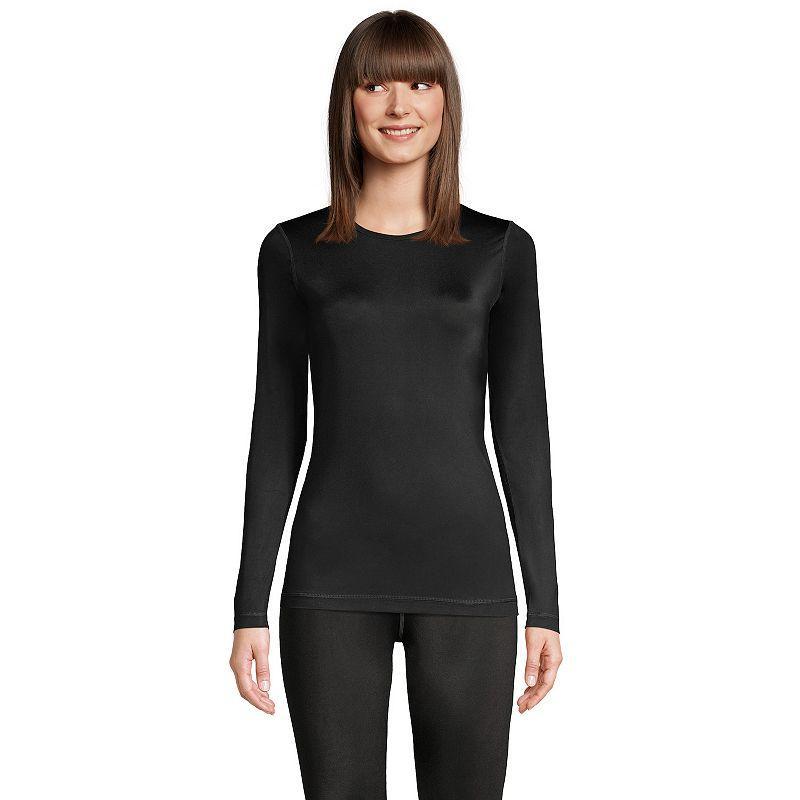 Womens Lands End Thermaskin Crewneck Baselayer Top product image