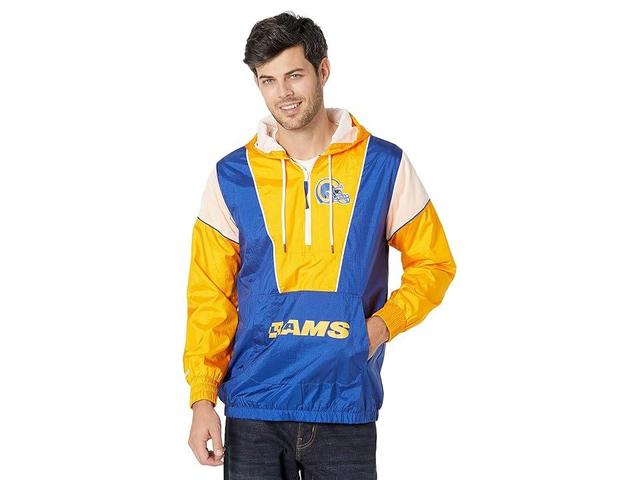 Mitchell & Ness NFL Highlight Reel Windbreaker Rams (Royal) Men's Clothing Product Image