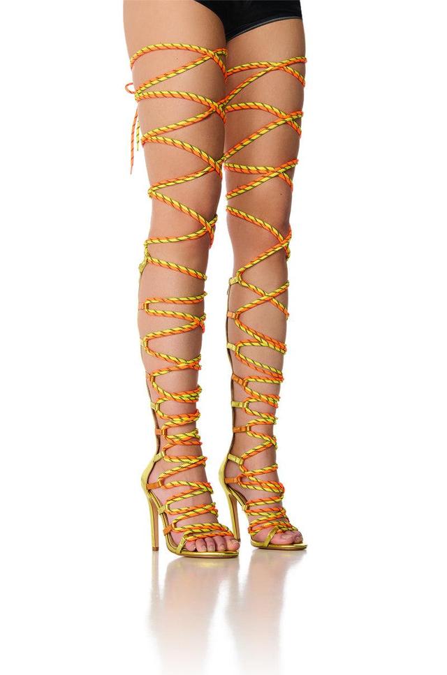 AZALEA WANG DARRAH MULTI ROPE STRAPPY SANDAL Product Image