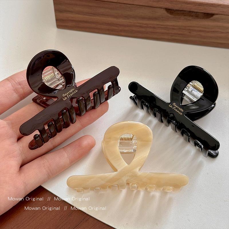 Lettering Cutout Hair Claw Product Image