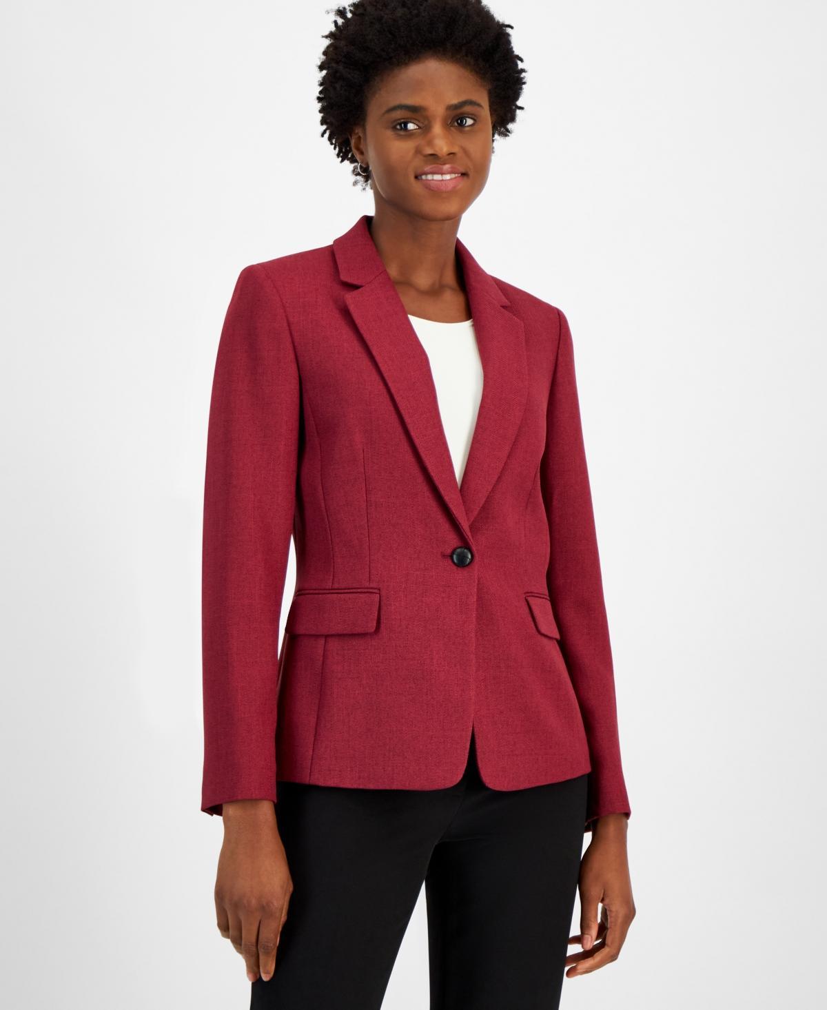 Tahari Asl Womens Single-Button Notched-Lapel Blazer Product Image