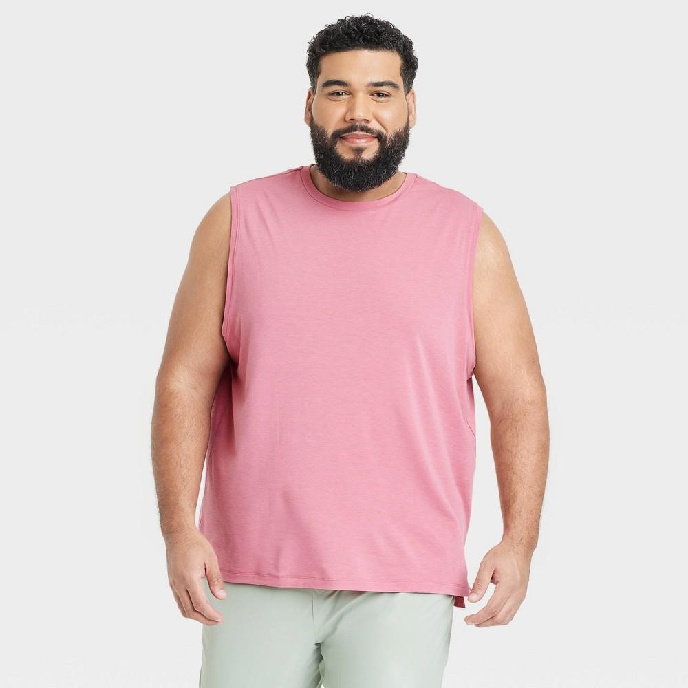 Mens Big Sleeveless Performance T-Shirt - All In Motion Rose 2XL Product Image