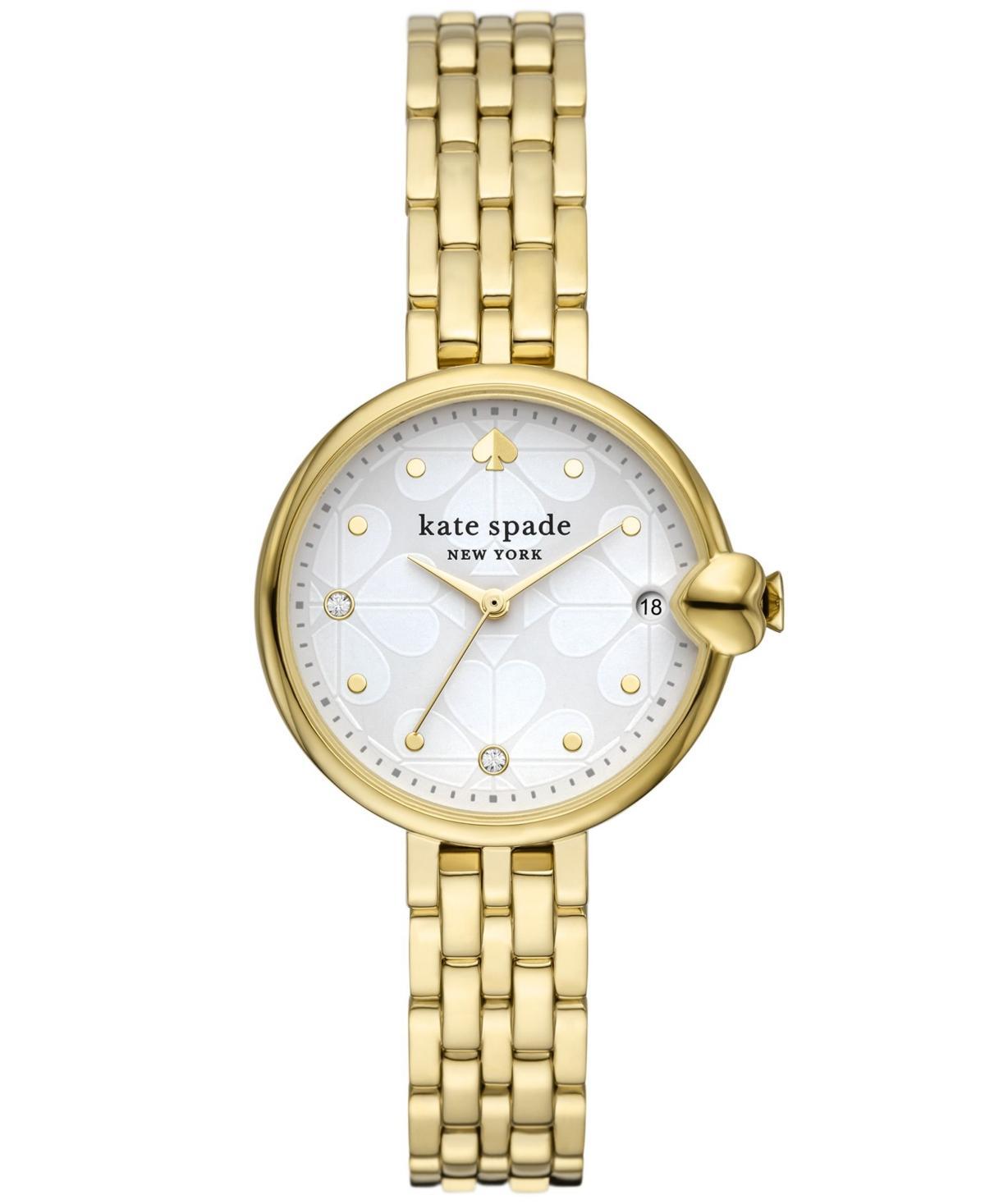 kate spade new york Womens Chelsea Park Gold-Tone Stainless Steel Watch 32mm, KSW9073 - Gold-Tone Product Image