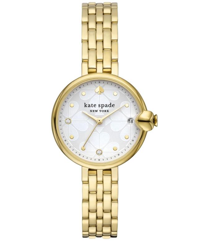 kate spade new york Womens Chelsea Park Gold-Tone Stainless Steel Watch 32mm, KSW9073 - Gold-Tone Product Image