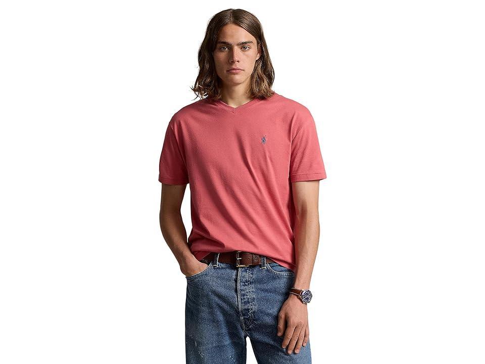 Polo Ralph Lauren Classic Fit V-Neck Tee (Adirondack Berry) Men's T Shirt Product Image