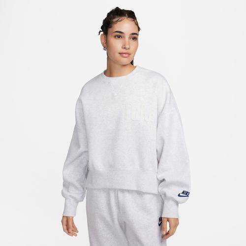 Nike Womens NSW Fleece OOS Crew - Birch/Sail Product Image