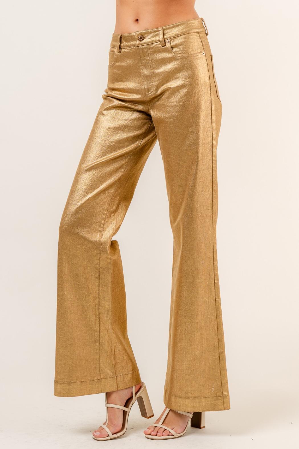 Wide Leg Met Pant Product Image