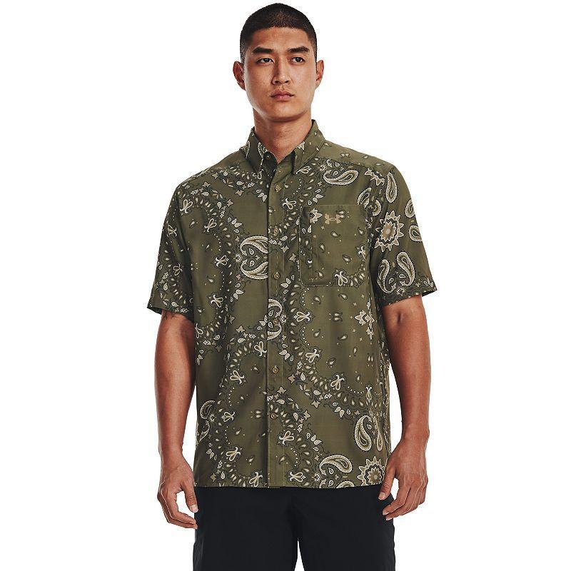 Mens Under Armour UPF 50 Dockside Short Sleeve Button-Down Shirt Product Image