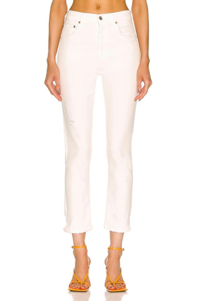 Citizens of Humanity Jolene High Rise Vintage Slim in White Product Image