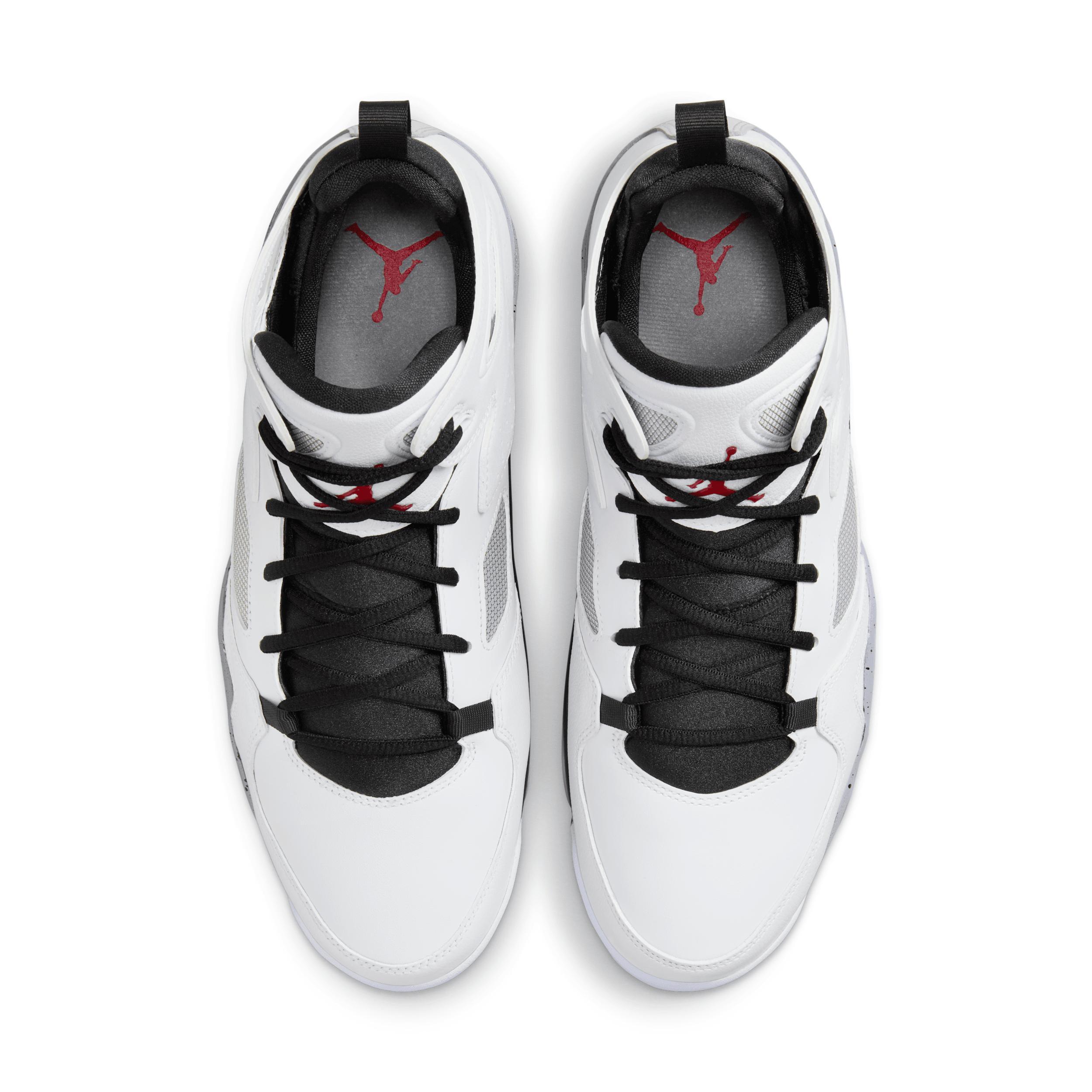 Jordan Mens Jordan Flight Club 91 - Mens Basketball Shoes White/Red/Black Product Image