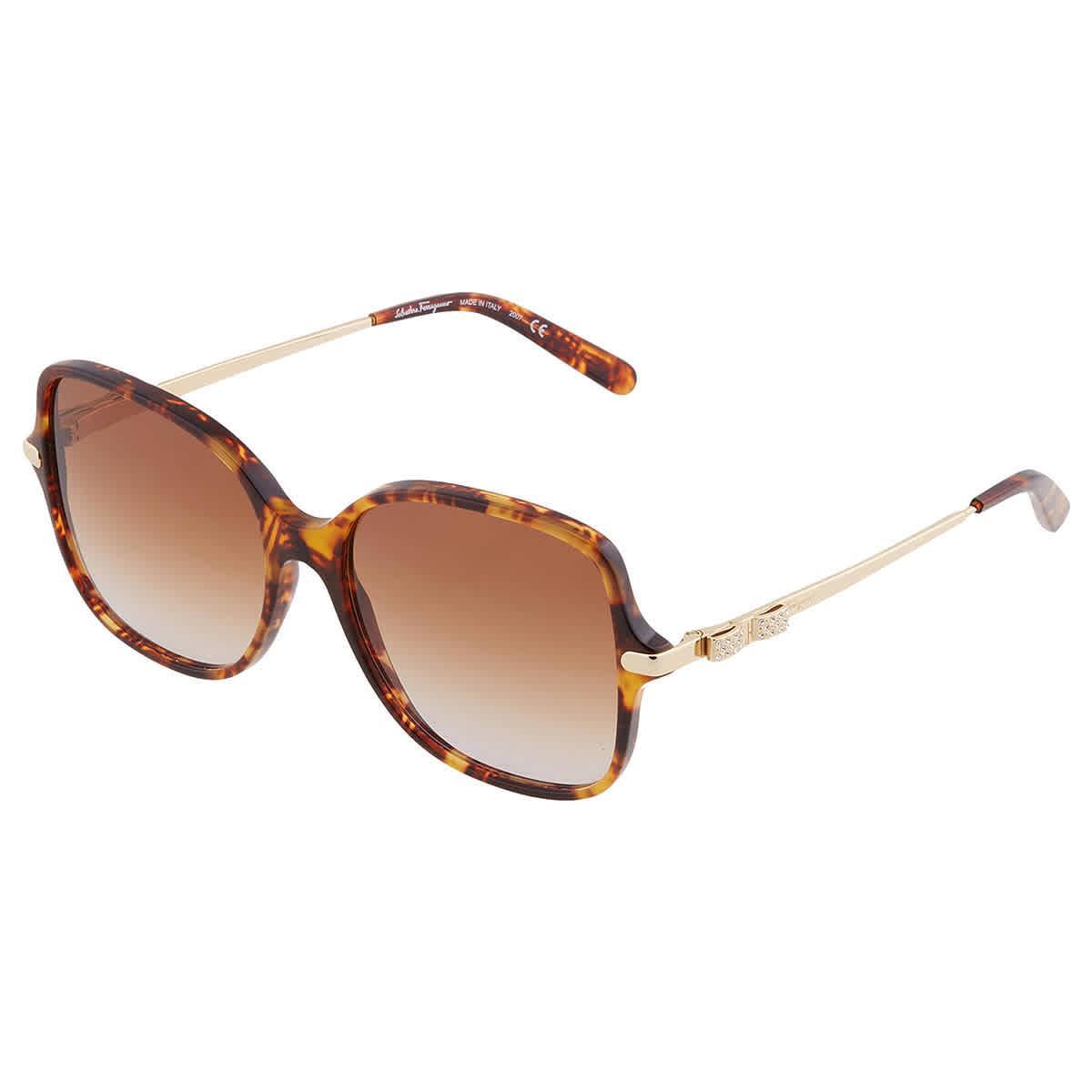 FERRAGAMO 57mm Gradient Rounded Square Sunglasses Product Image