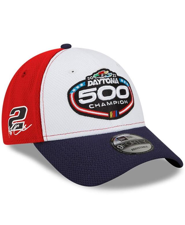 Mens New Era White Austin Cindric 2022 Daytona 500 Champion Victory Lane 9FORTY Snapback Adjustable Hat - White Product Image