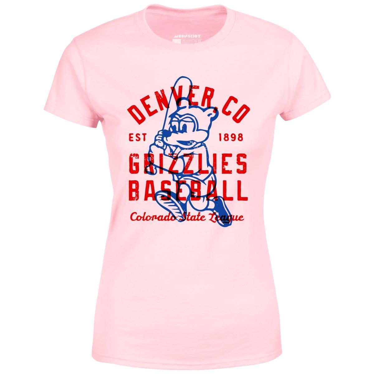 Denver Grizzlies - Colorado - Vintage Defunct Baseball Teams - Women's T-Shirt Female Product Image