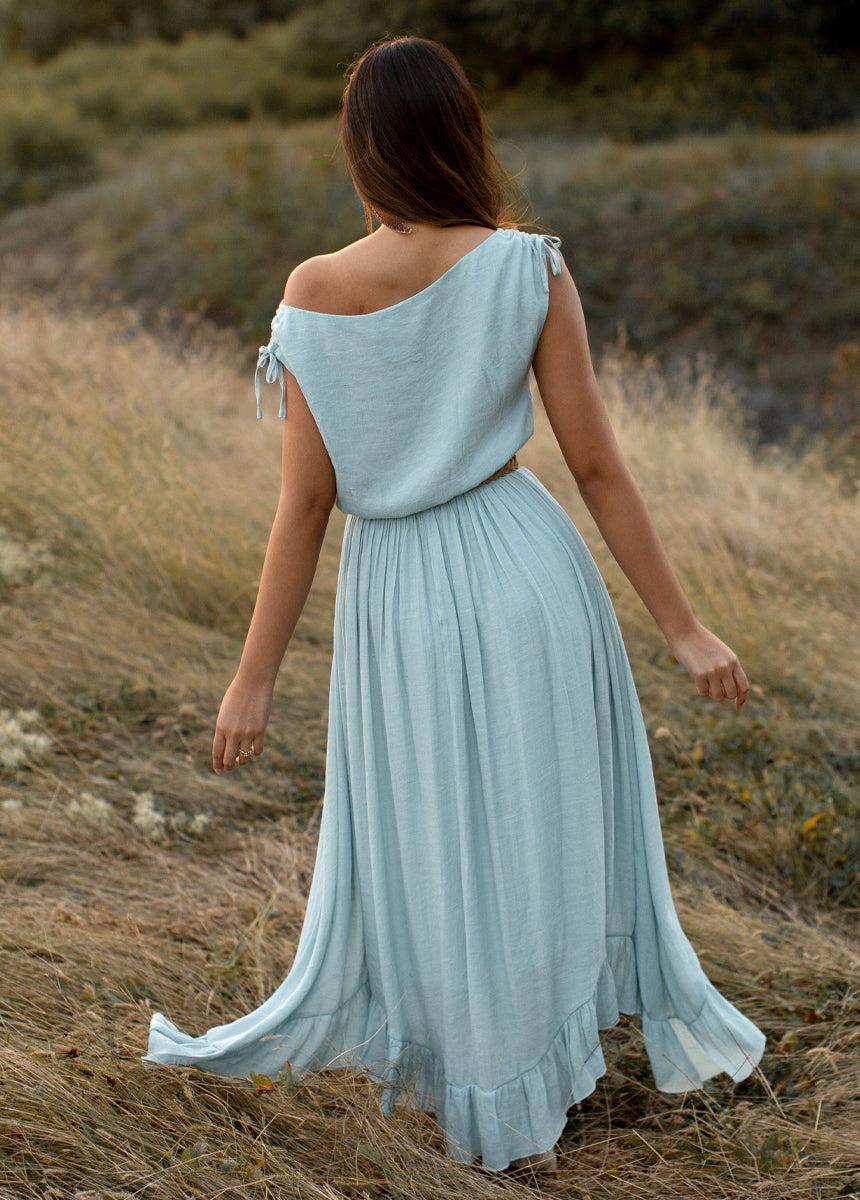 Gia Dress in Sky Blue Product Image