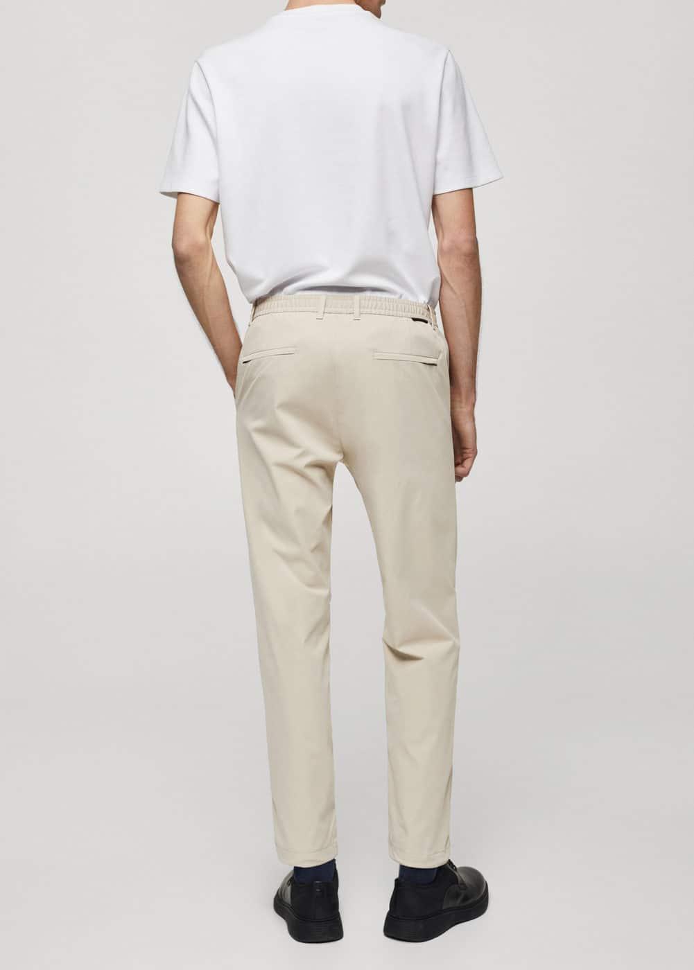 Mango Mens Solotex Slim-Fit Pants Product Image