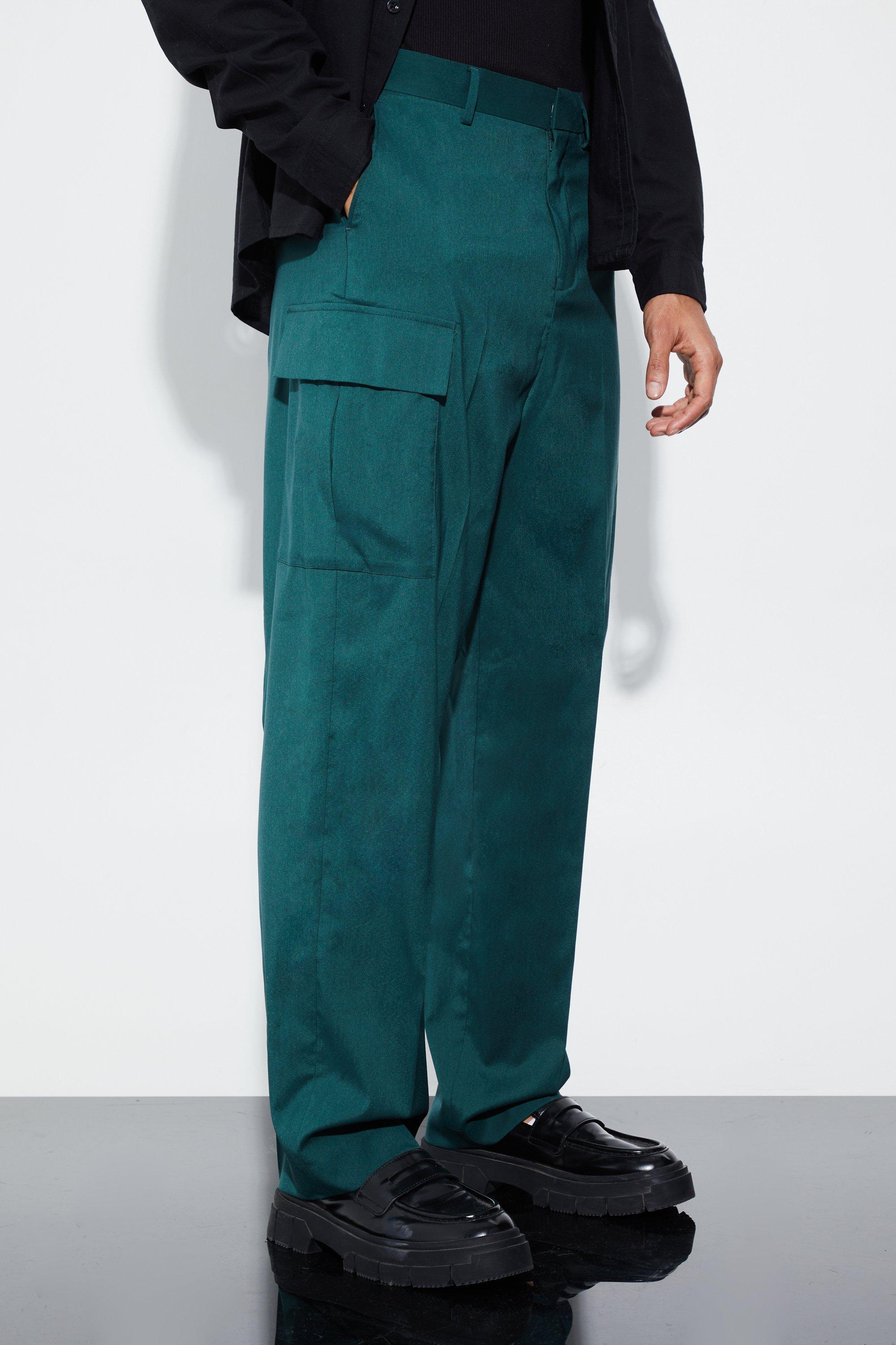 Relaxed Fit Tailored 3d Cargo Pants | boohooMAN USA Product Image