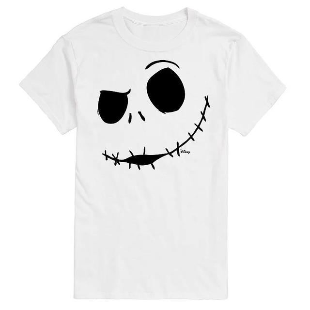 Disneys The Nightmare Before Christmas Jack Skellington Mens Face Graphic Tee Product Image