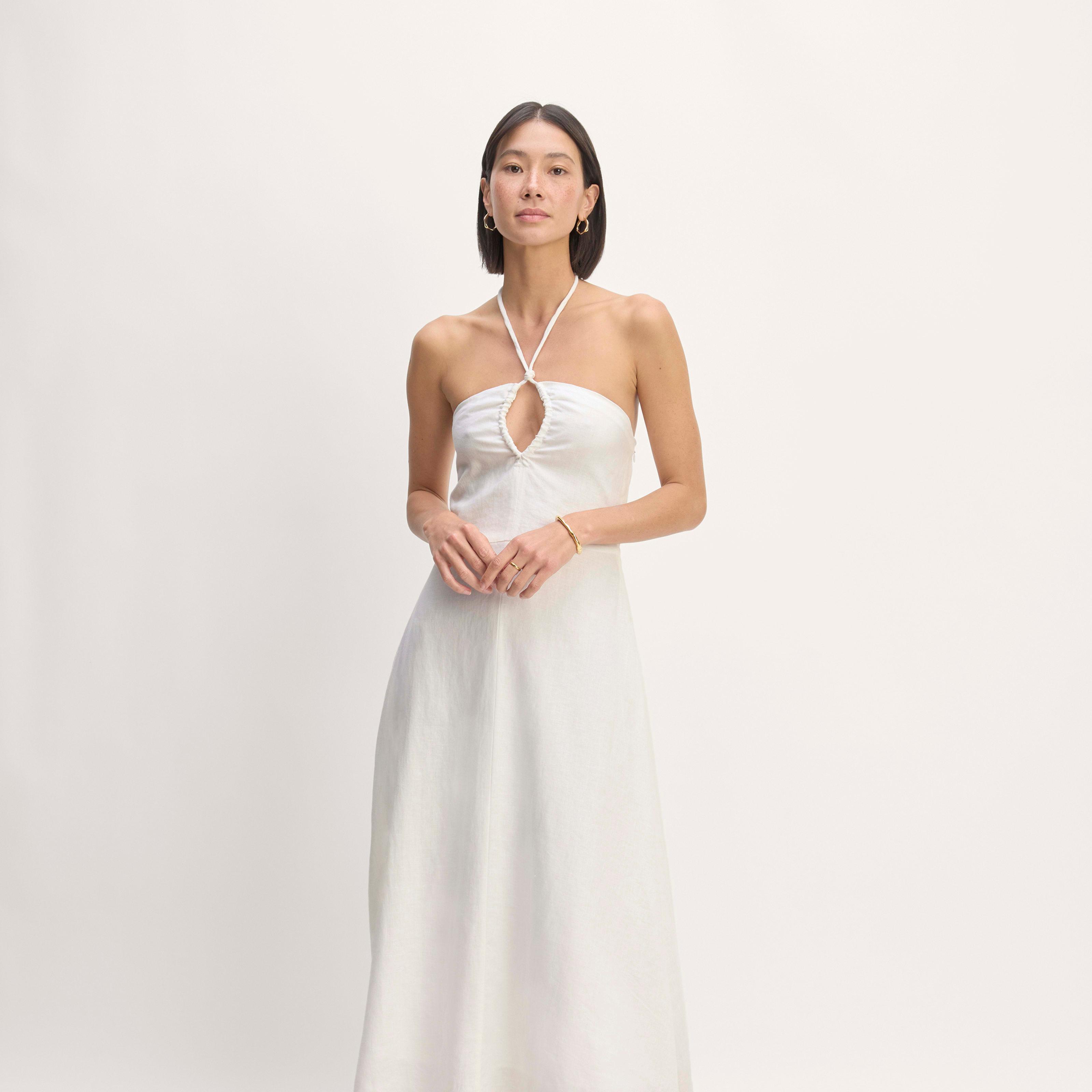 The Linen Halter-Neck Dress Product Image