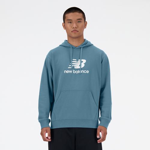 New Balance Mens New Balance French Terry Stacked Logo Pullover Hoodie - Mens Product Image