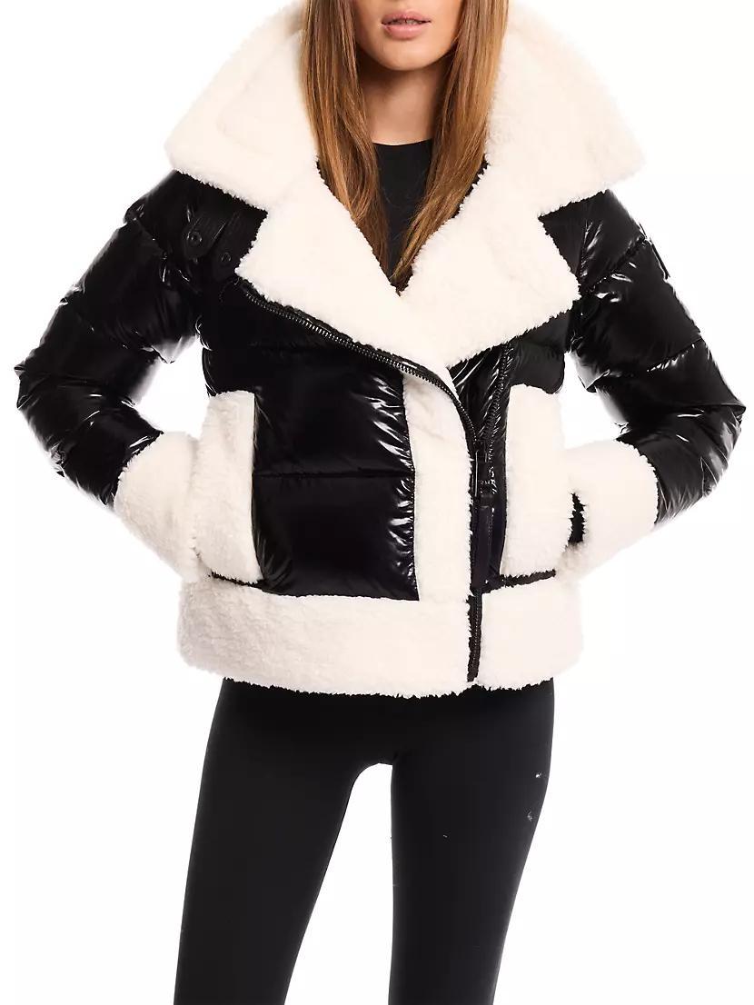 Bianca Sherpa-Trimmed Down Puffer Jacket Product Image