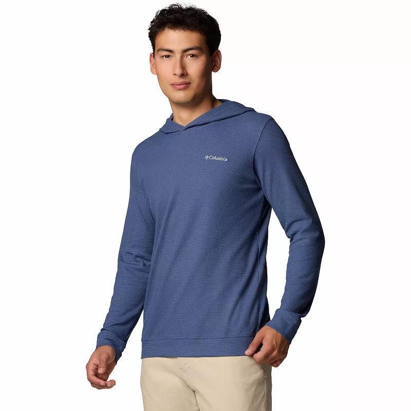 Mens Columbia Pitchstone Knit Hoodie Blue Product Image