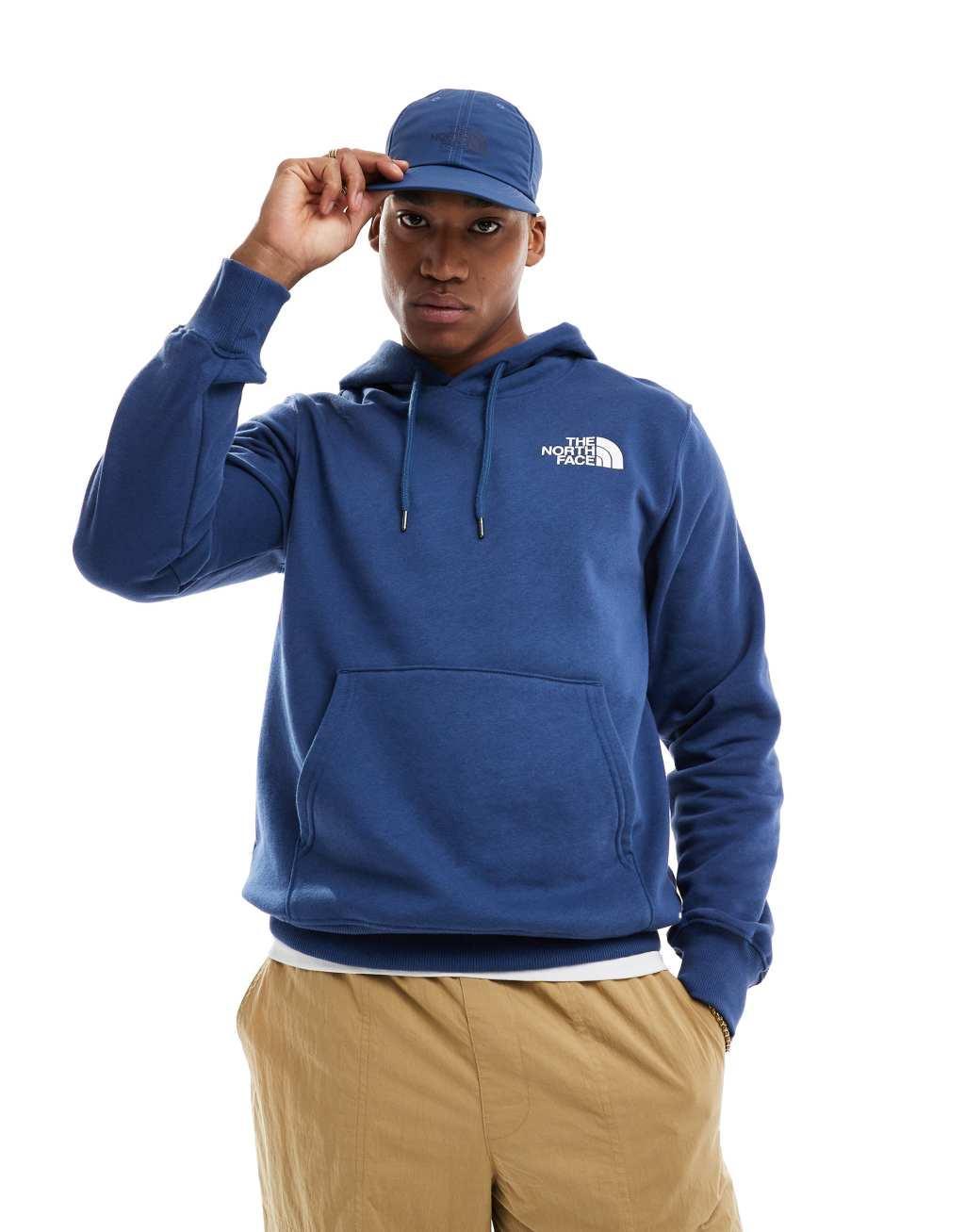 The North Face Box NSE hoodie in blue Product Image