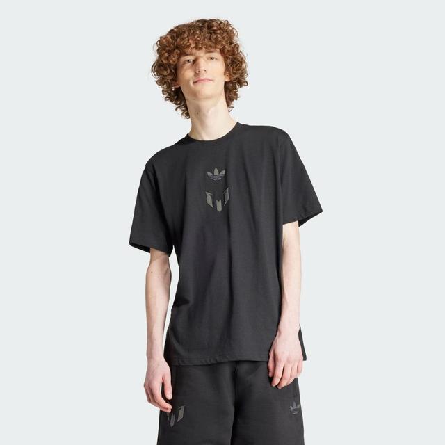 adidas Messi Tee Black S Mens Product Image