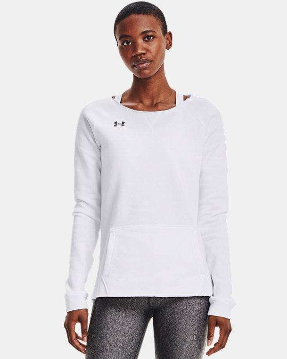 Womens UA Hustle Fleece Crew product image