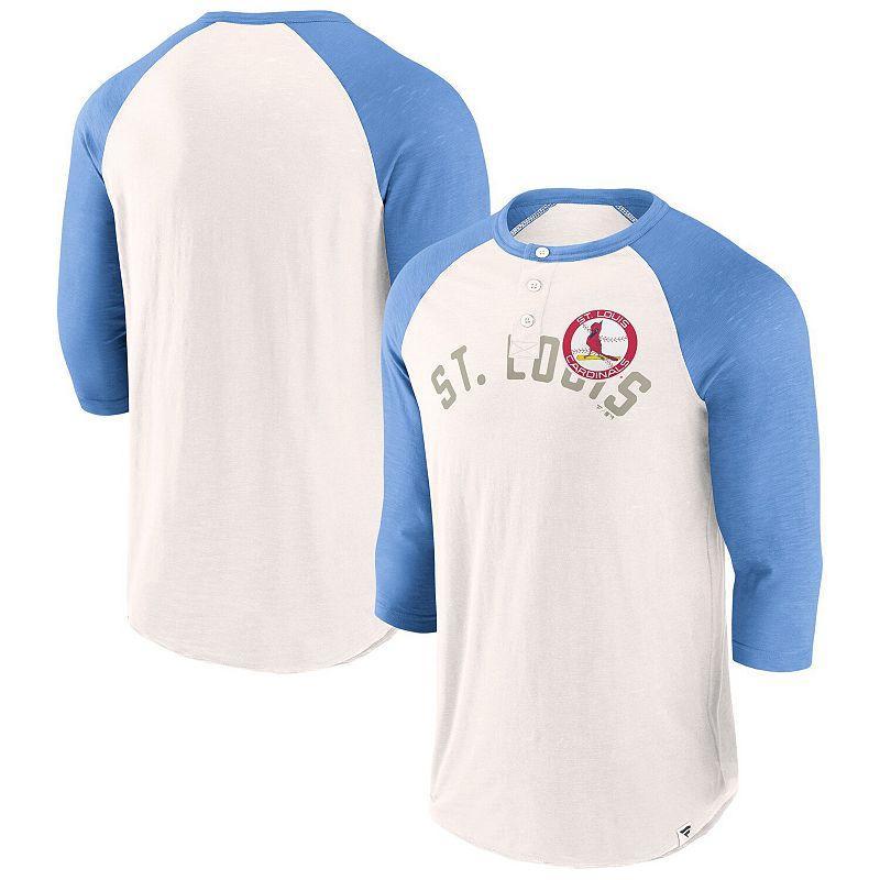 Mens Fanatics White St. Louis Cardinals Backdoor Slider Raglan 3/4-Sleeve T-shirt - White Product Image