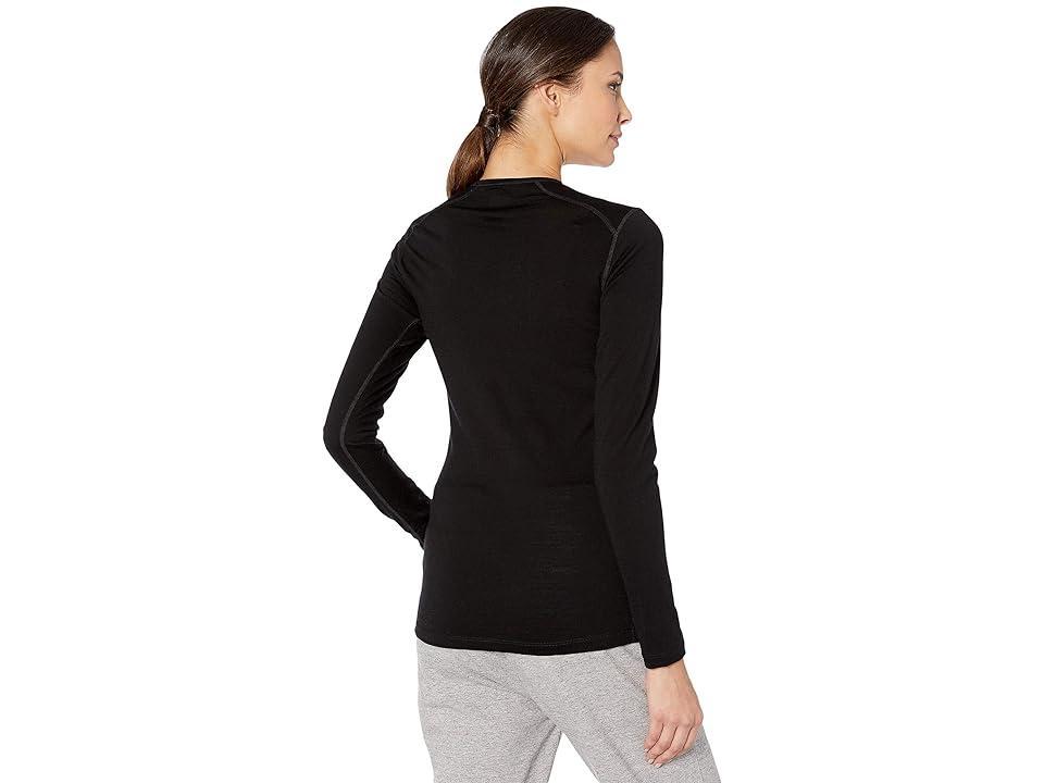 Icebreaker 200 Oasis Merino Baselayer Long Sleeve Crewe (Gritstone Heather 1) Women's Clothing Product Image