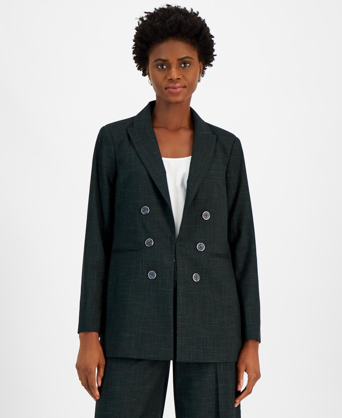 Tahari Asl Womens Peak-Lapel Boyfriend Blazer Product Image