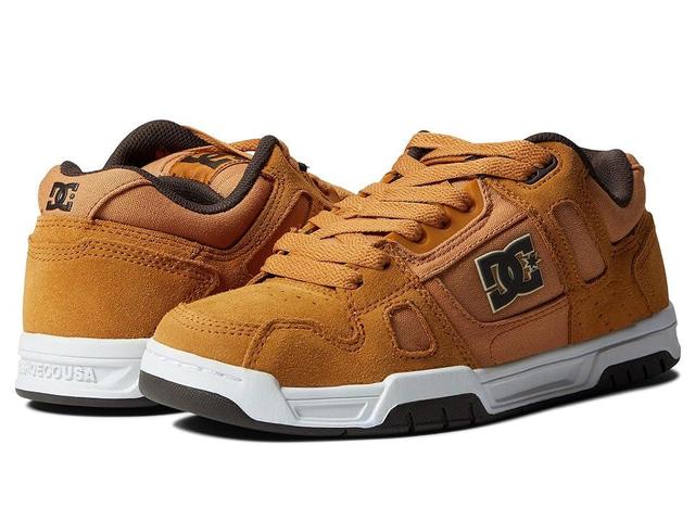 DC Stag Brown/White) Men's Skate Shoes Product Image