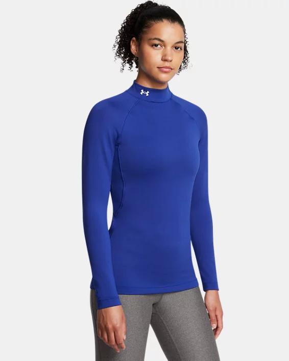 Womens ColdGear Mock Neck Long Sleeve Product Image