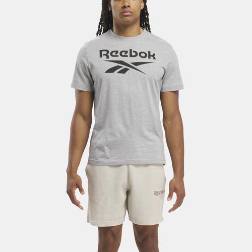 Reebok Mens Slim-Fit Identity Big Logo Short-Sleeve T-Shirt - Black Product Image