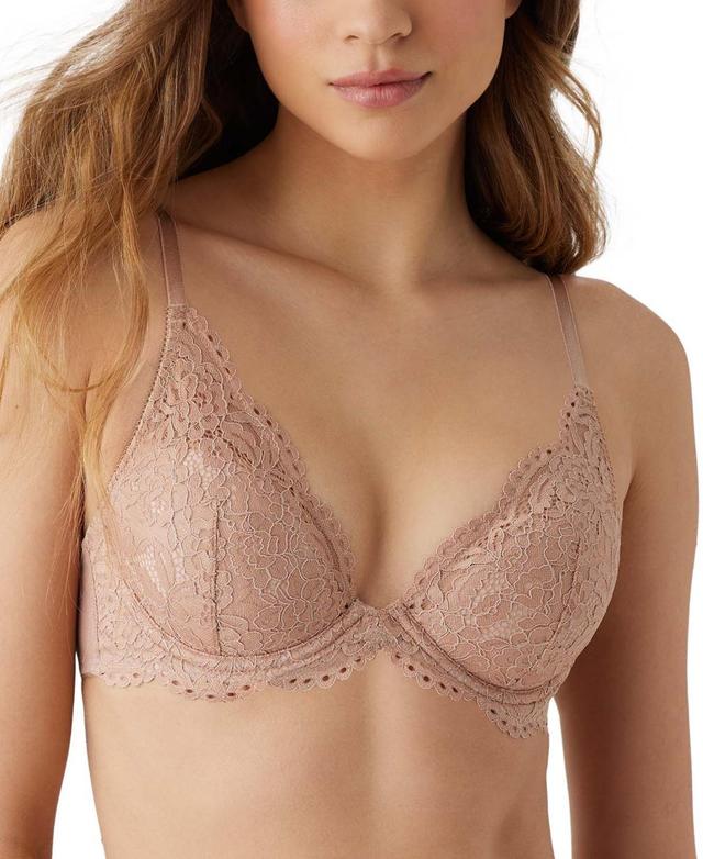 b.temptd by Wacoal Womens Ciao Bella Plunging Contour Lace Bra 953344 Product Image