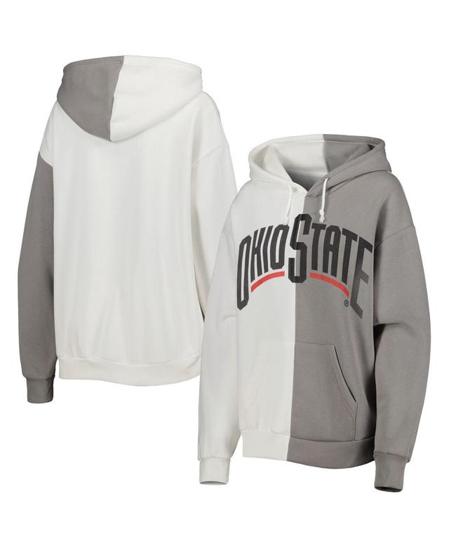 Womens Gameday Couture Gray Ohio State Buckeyes Split Pullover Hoodie - Gray Product Image