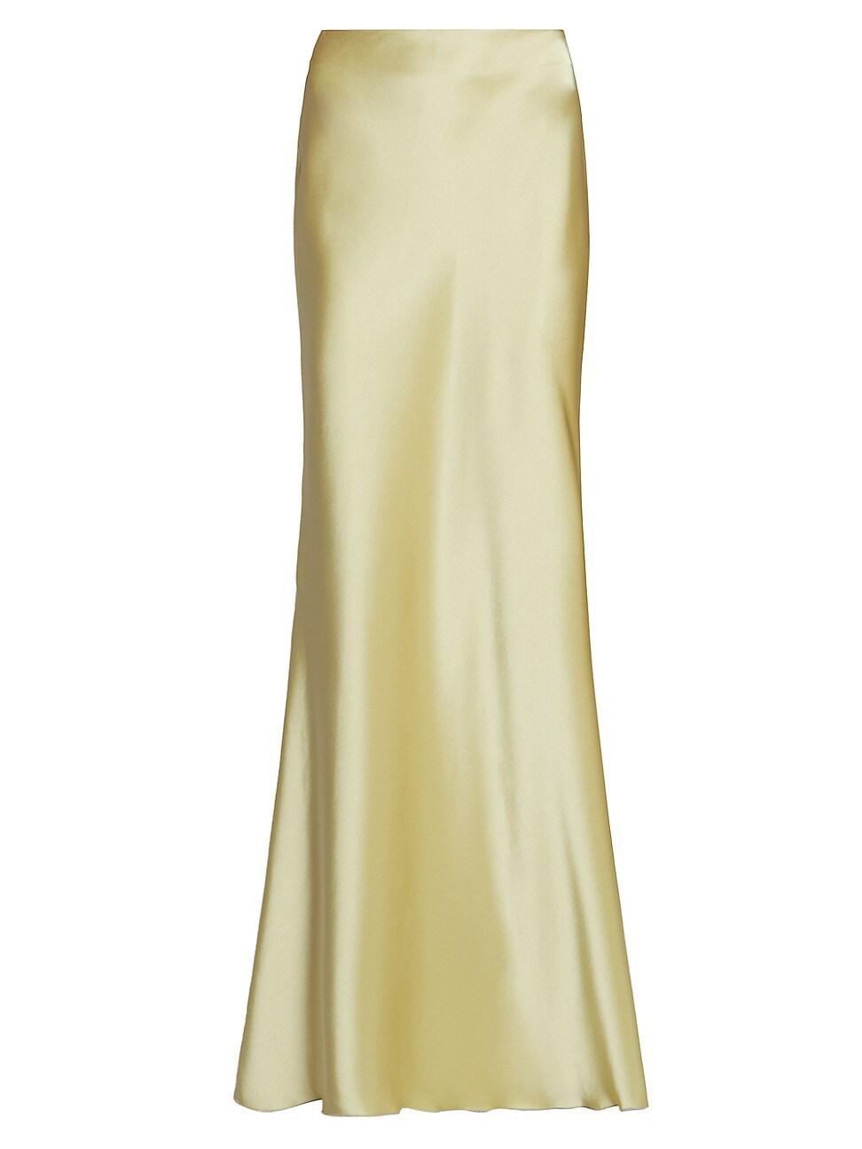 Womens Fea Satin Maxi Slip Skirt Product Image