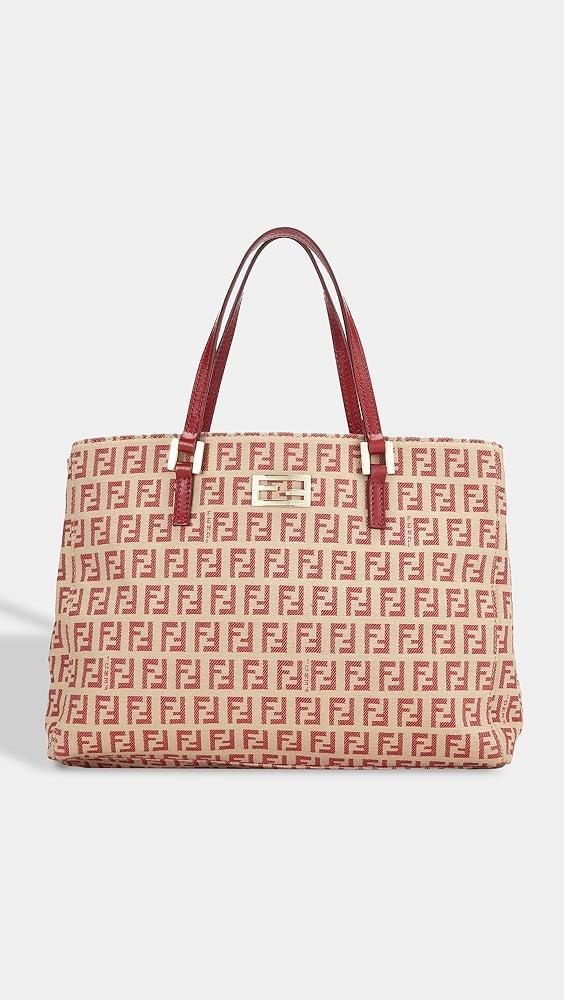 What Goes Around Comes Around Fendi Red Zucchino Tote Small | Shopbop Product Image