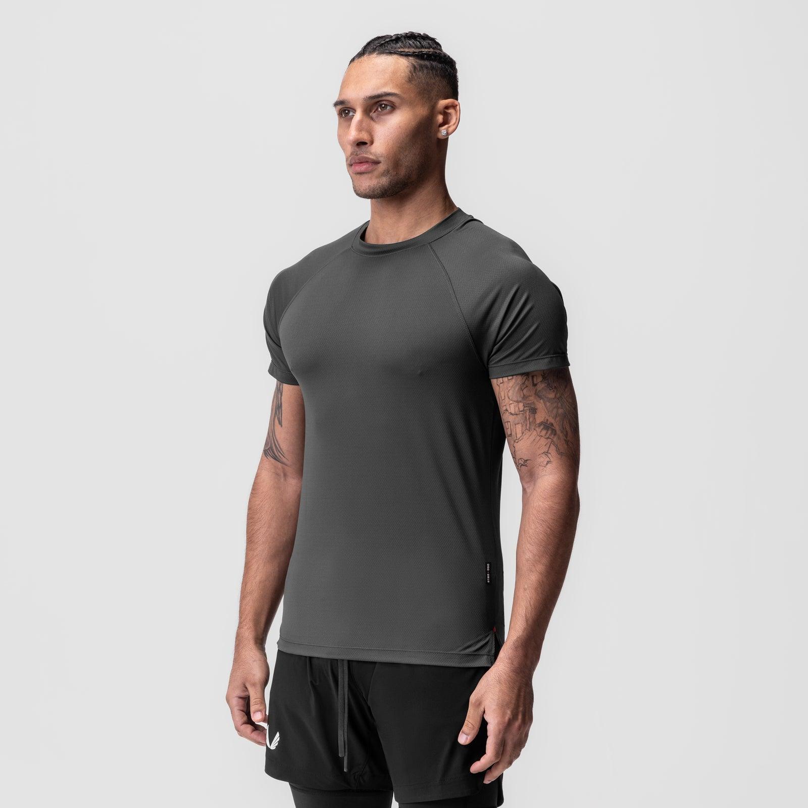 0918. AeroSilver® Fitted Tee - Space Grey Product Image